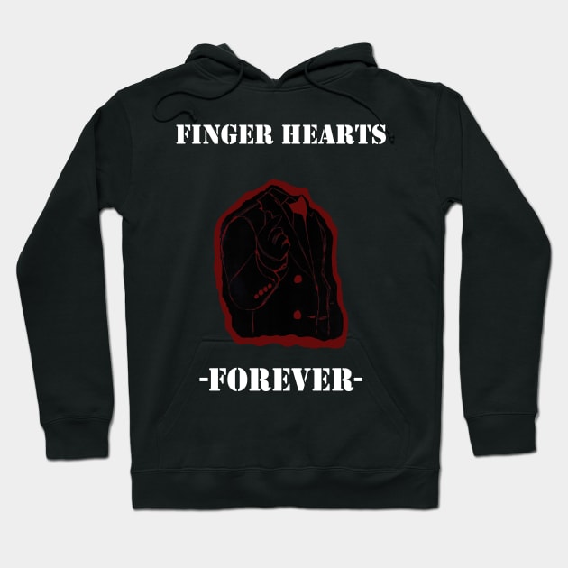 Finger Hearts Forever Original Hoodie by Maries Papier Bleu